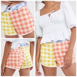 FARM Rio x Anthro Gingham Shorts